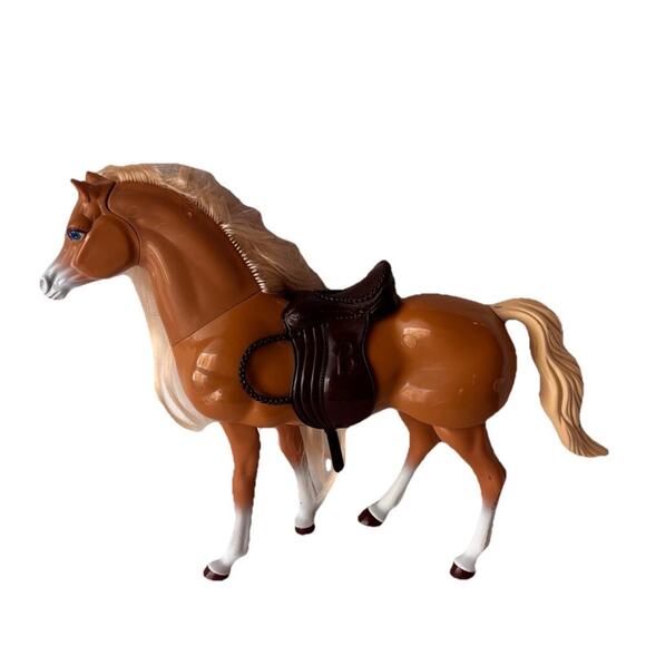 Mattel Other - 90's Mattel Walking Barbie Doll Horse 13" Long 10" Tall 1998